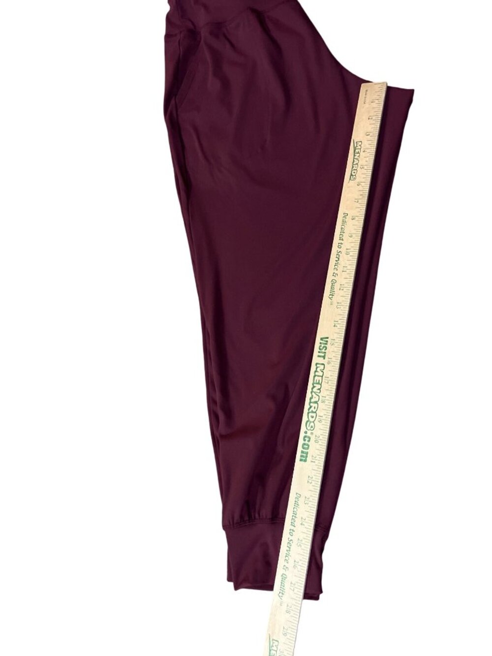 Lane Bryant LIVI Active Jogger Pants Burgundy High Rise Women's 14/16 Used - Picture 10 of 13